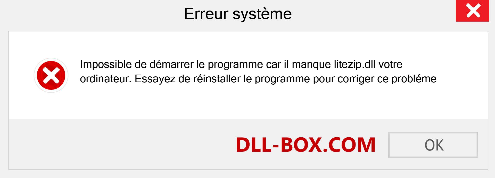 Le fichier litezip.dll est manquant ?. Télécharger pour Windows 7, 8, 10 - Correction de l'erreur manquante litezip dll sur Windows, photos, images