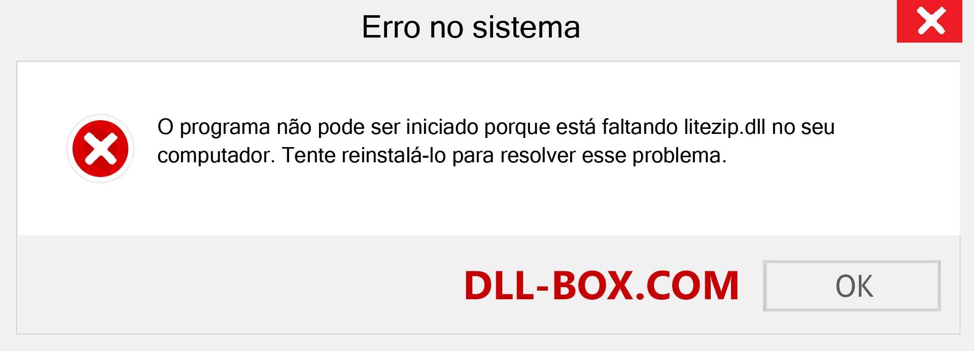 Arquivo litezip.dll ausente ?. Download para Windows 7, 8, 10 - Correção de erro ausente litezip dll no Windows, fotos, imagens